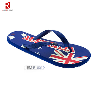 Cheap customized wholesale beach men's flip-flops slider sandals
