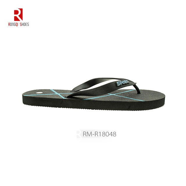 Wholesale customized outdoor beach EVA PE outsole flip flops for men